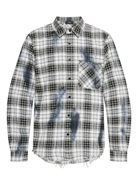 AMIRI frayed checked shirt
