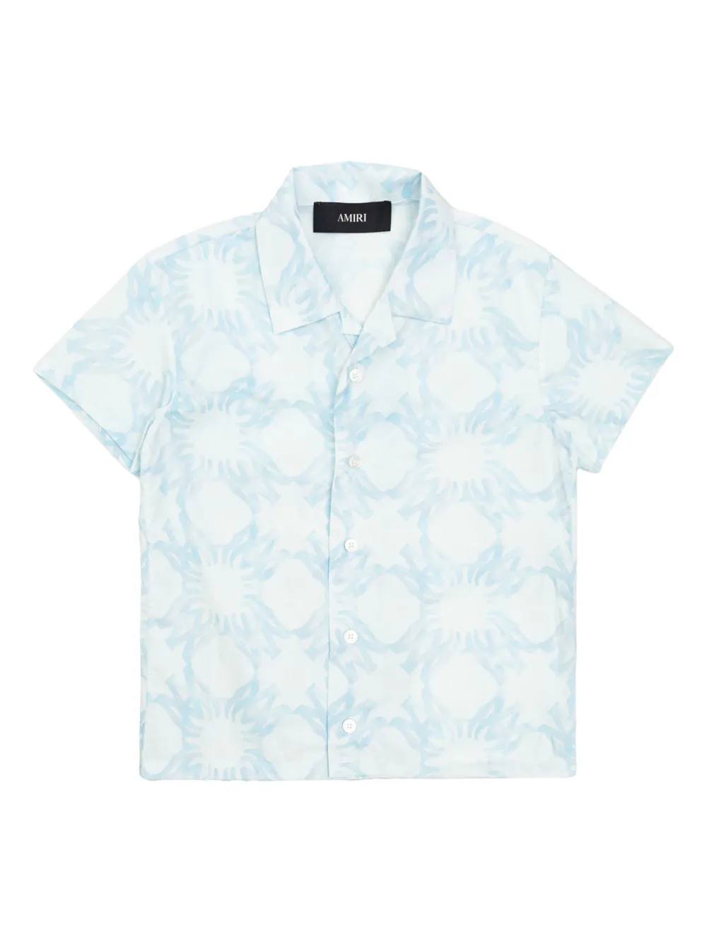 AMIRI KIDS short-sleeve patterned shirt | Blue | Image 1