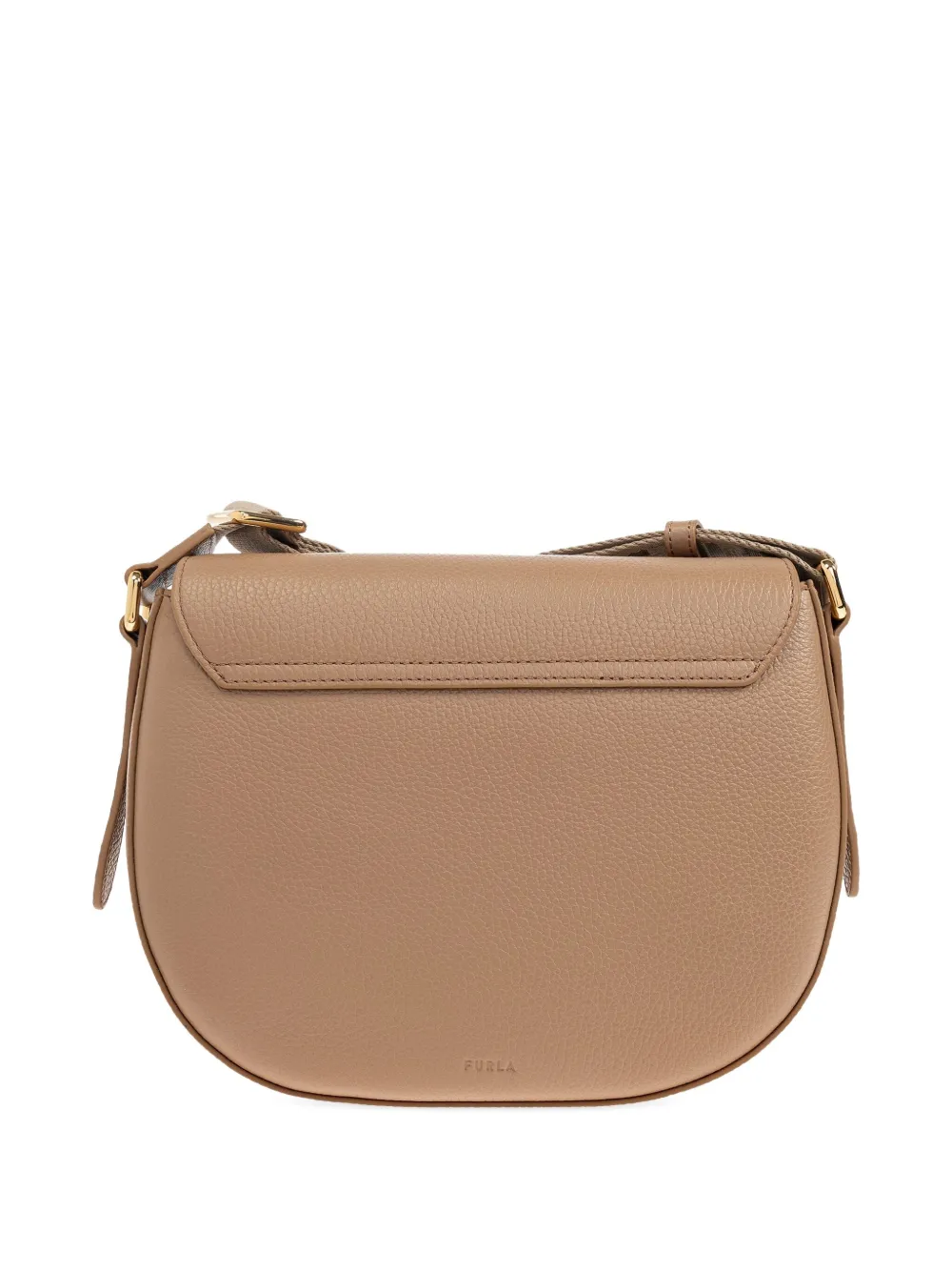 Furla Shopper met logoplakkaat Bruin