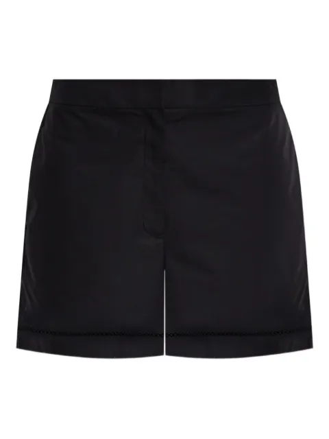 Theory eyelet-detail poplin shorts