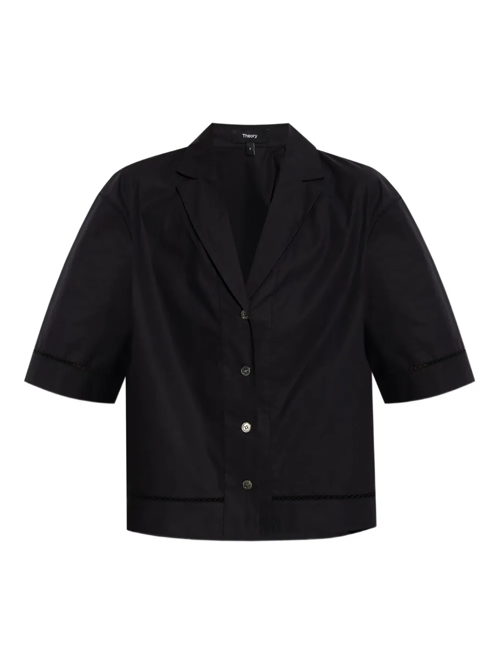 Theory short-sleeve collared shirt | Black | Image 1
