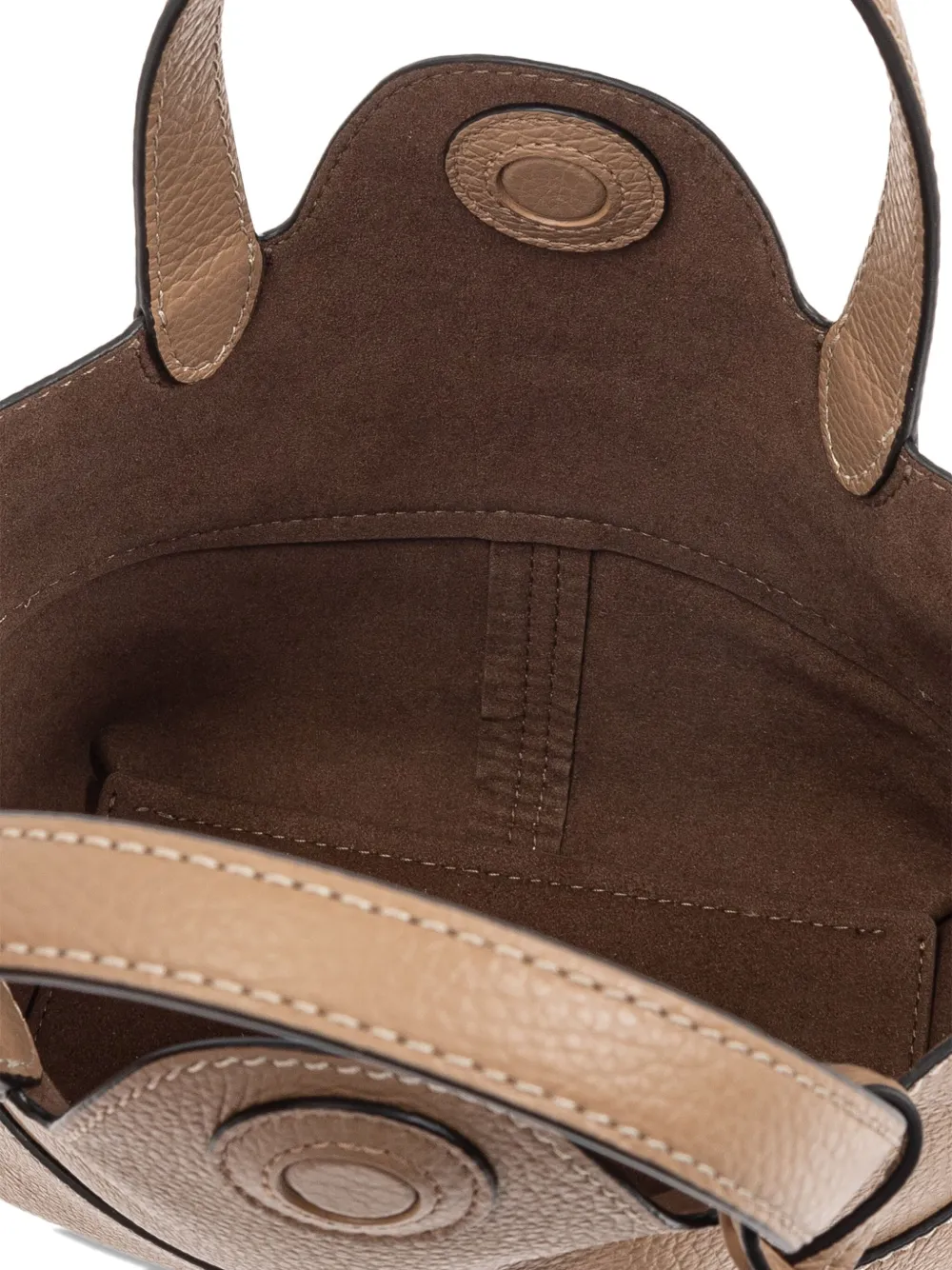 Furla Shopper van bewerkt leer met handgreep Beige