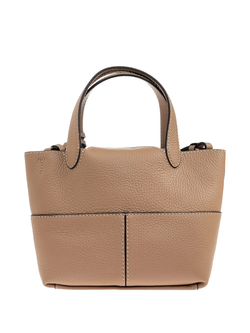 Furla Shopper van bewerkt leer met handgreep Beige