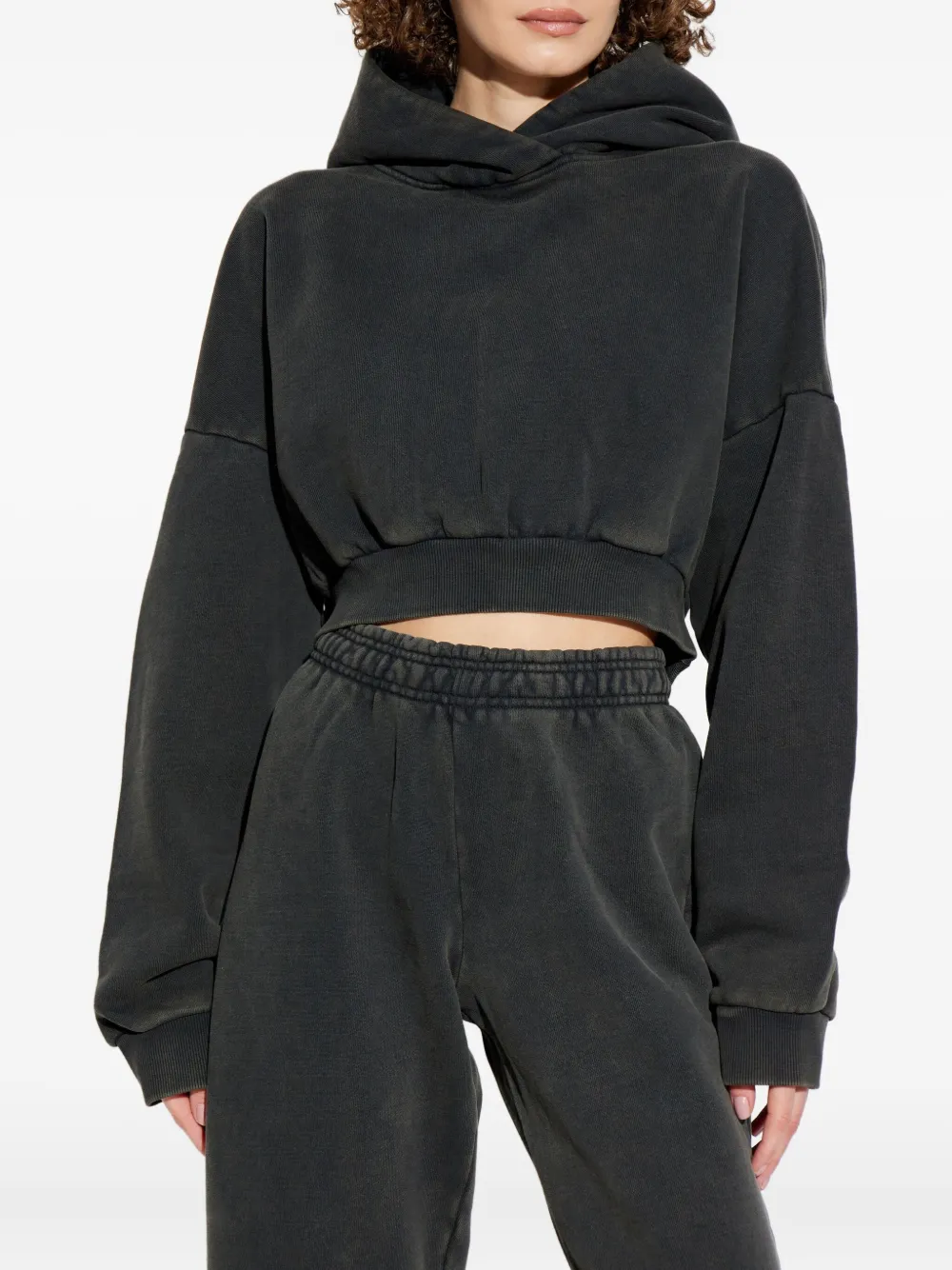 ENTIRE STUDIOS Cropped hoodie Zwart