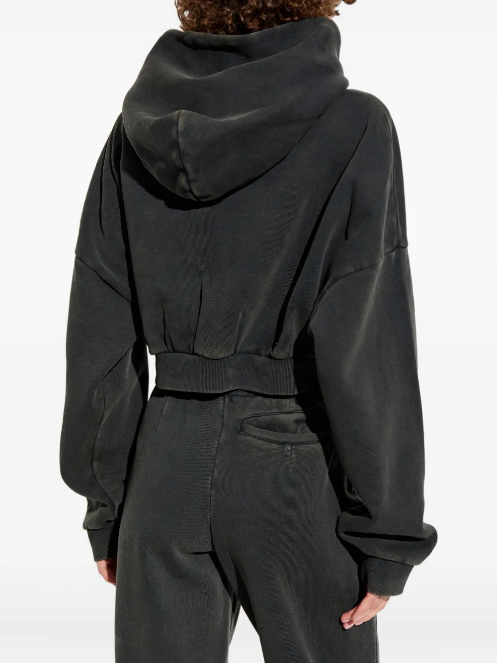 ENTIRE STUDIOS Cropped hoodie Zwart