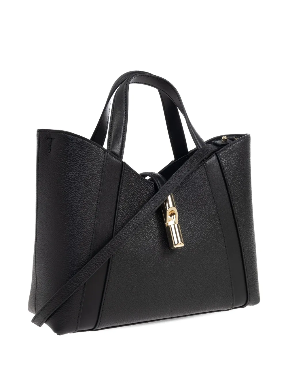 Furla Leren shopper Zwart