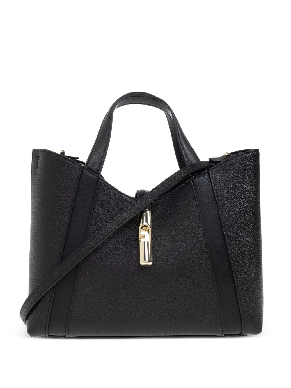 Furla Leren shopper Zwart