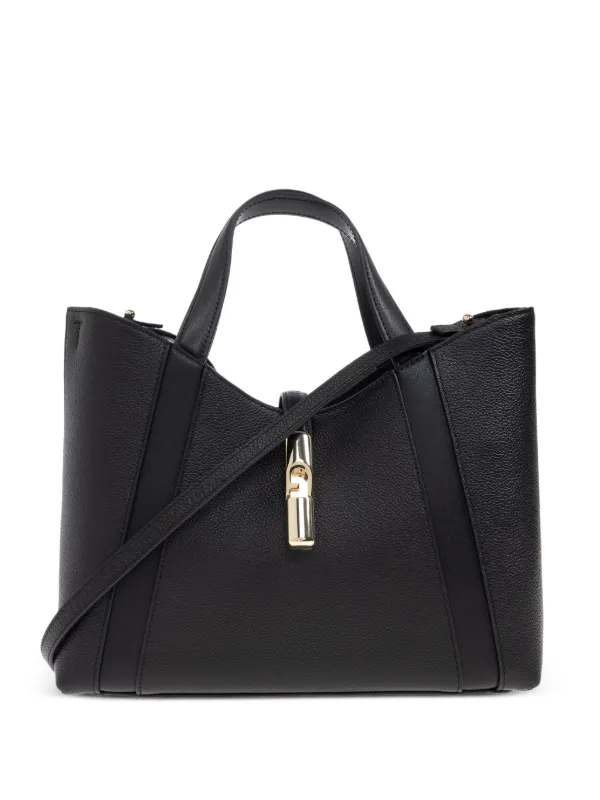 FURLA 黒 レザーバッグ 保存袋付き FURLA フルラ バッグ レディース トートバッグ アウトレット
