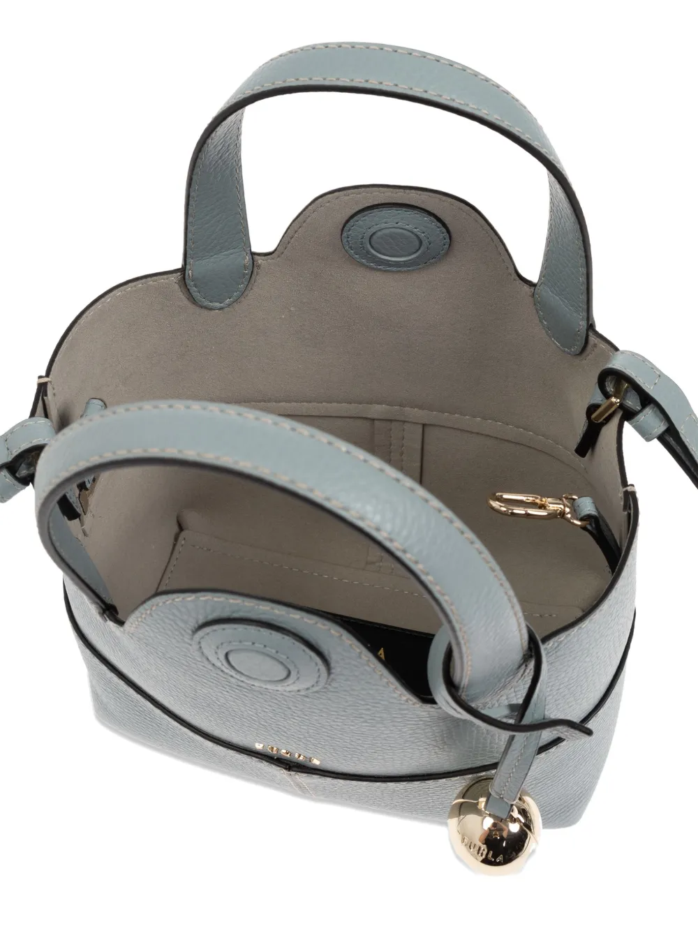 Furla Kleine Primrose leren shopper met handgreep Blauw