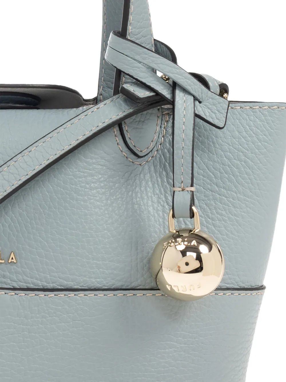 Furla Kleine Primrose leren shopper met handgreep Blauw