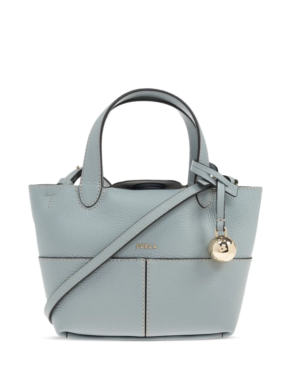 Furla Kleine Primrose leren shopper met handgreep Blauw