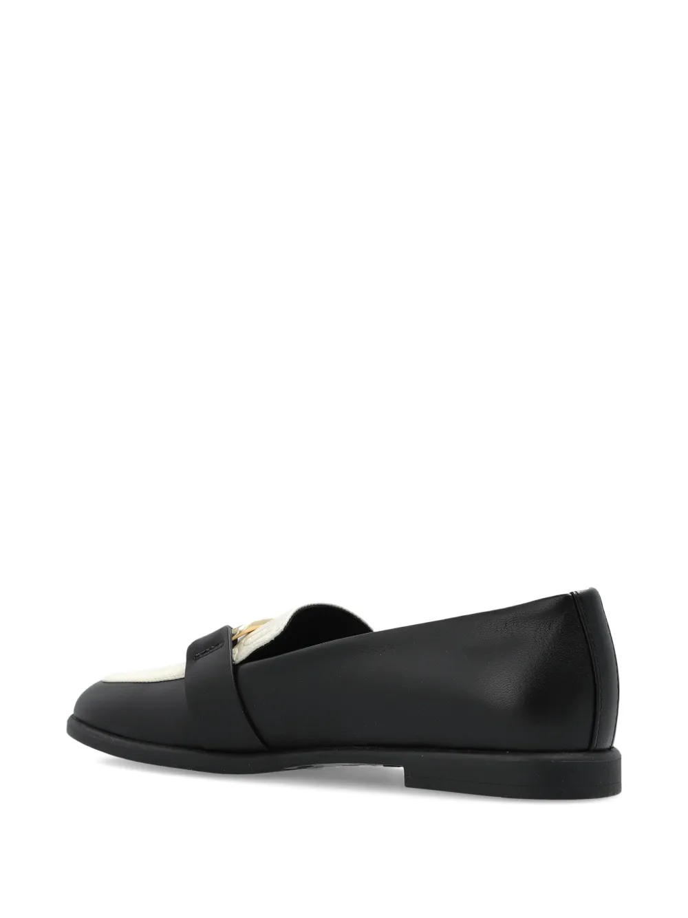 Furla Leren loafers Zwart