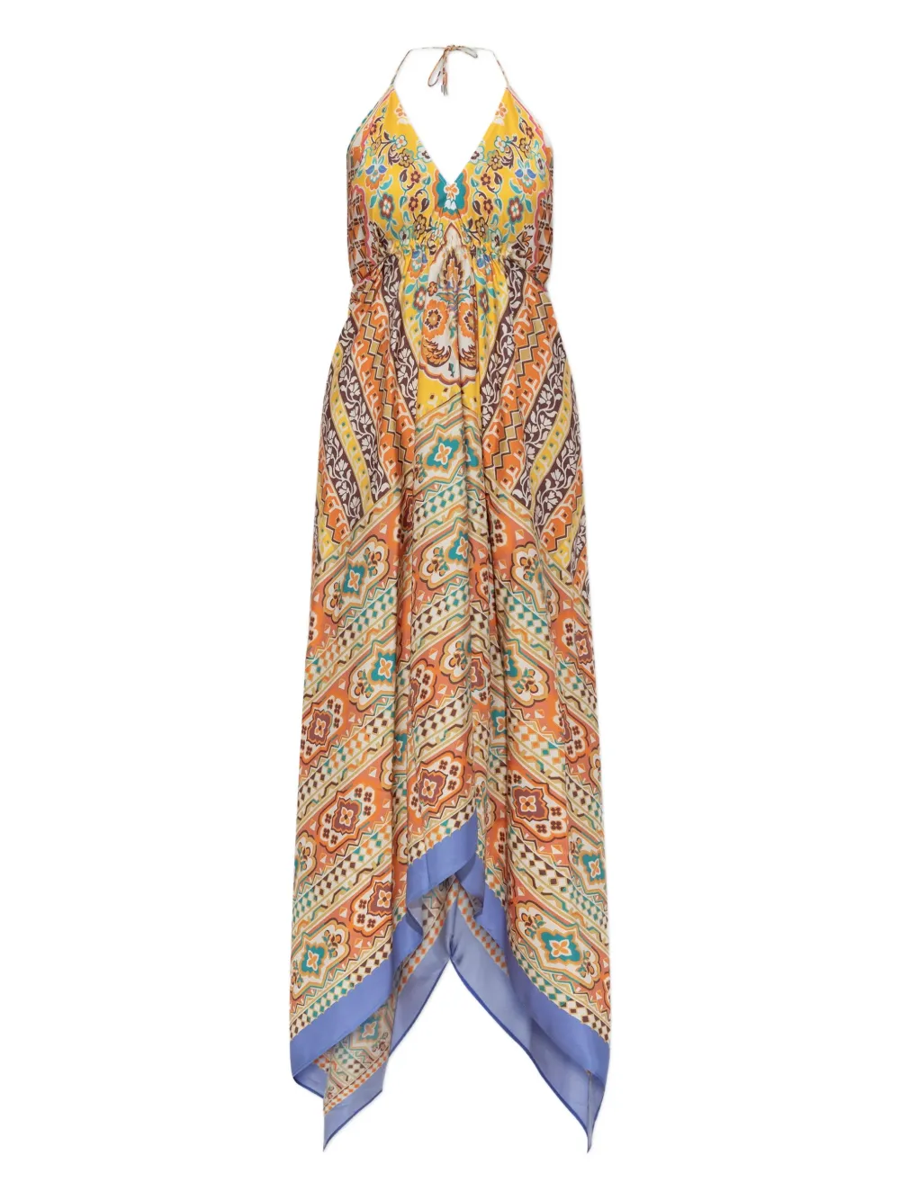 ETRO halter-neck patterned dress Oranje