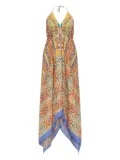 ETRO halter-neck patterned dress - Orange