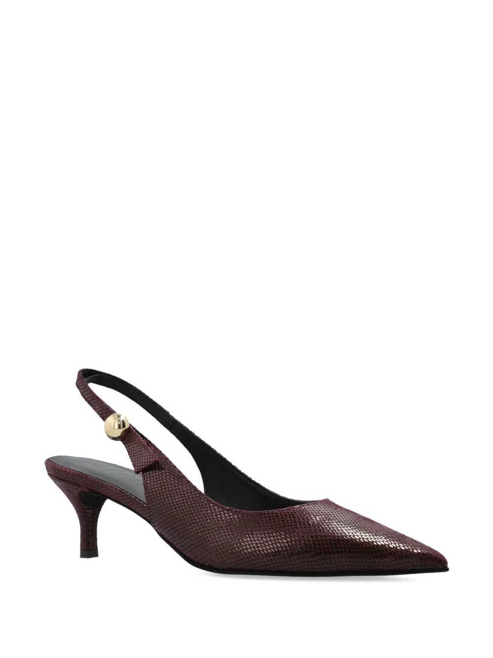 Furla 65 mm leren pumps met hak Paars