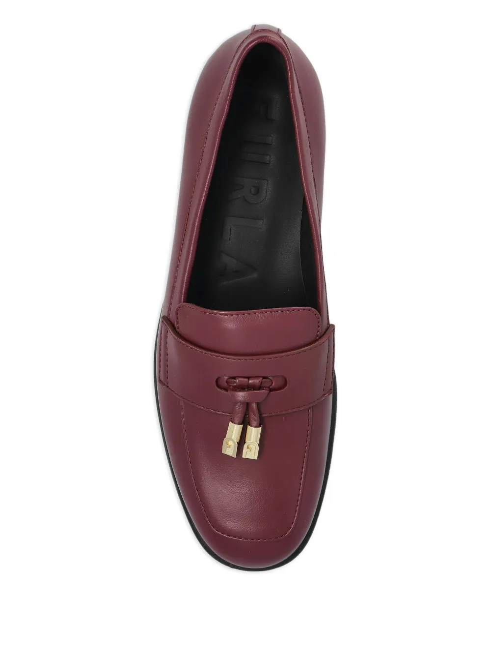 Furla Leren loafers Paars