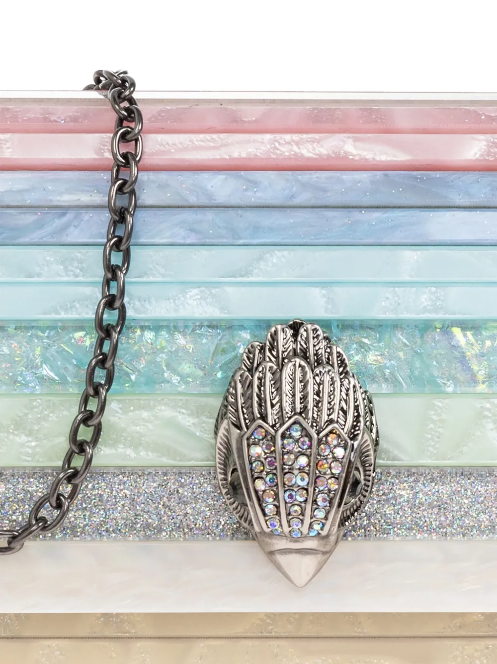 Kurt Geiger London Party Eagle clutch Blauw
