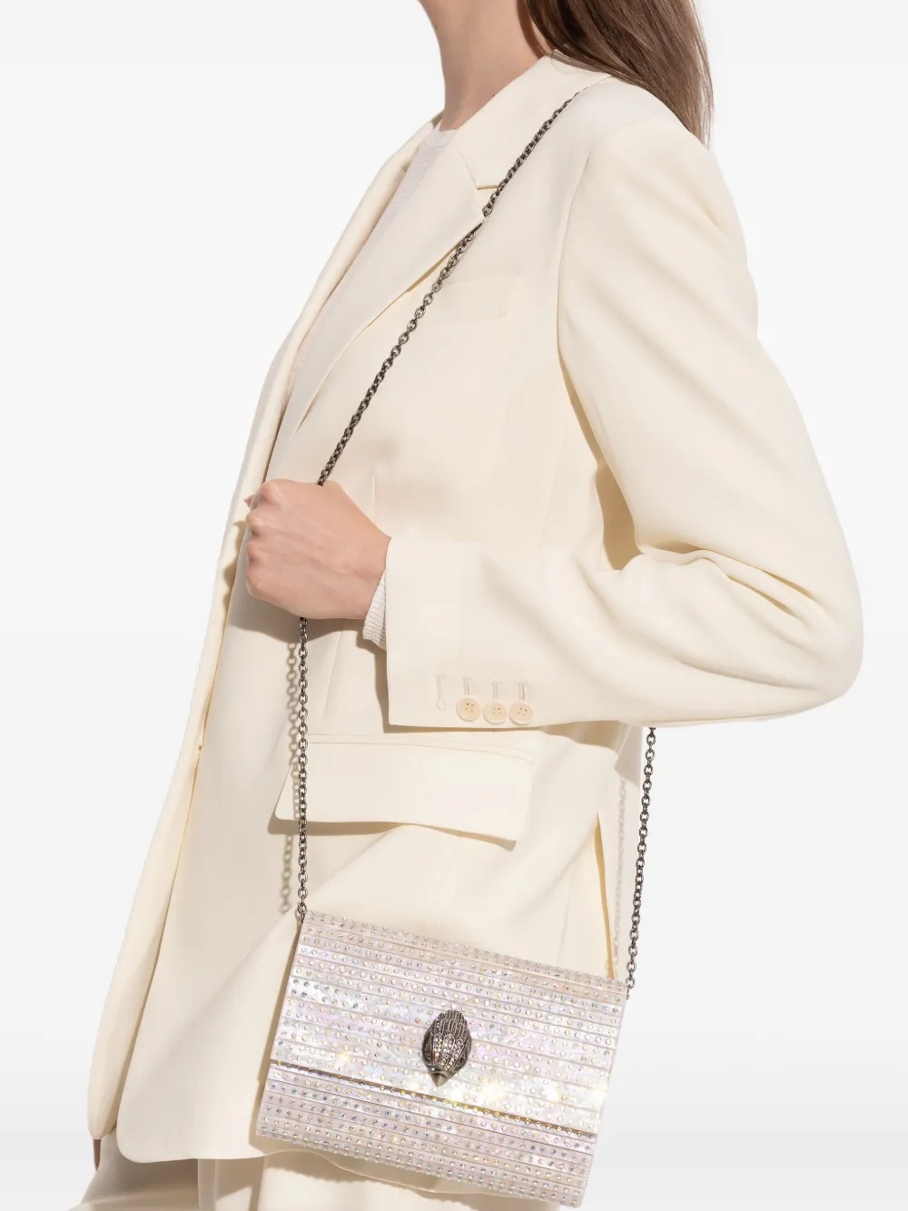 Kurt Geiger London Party Eagle clutch Wit