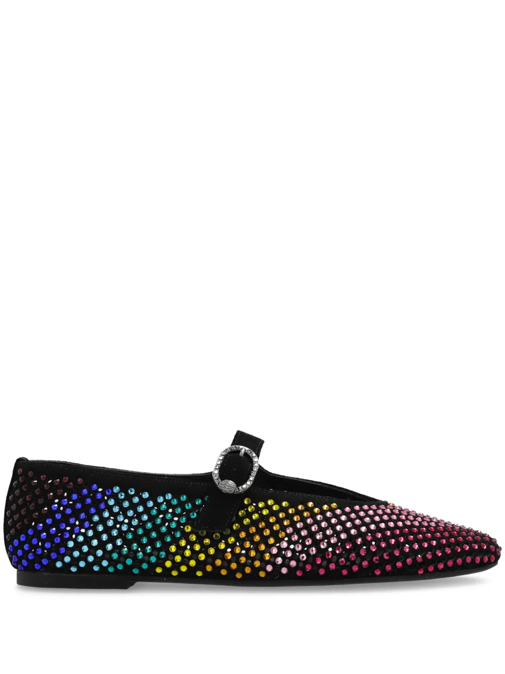Mayfair crystal-embellished ballet flats