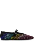 Kurt Geiger London Mayfair crystal-embellished ballet flats - Black