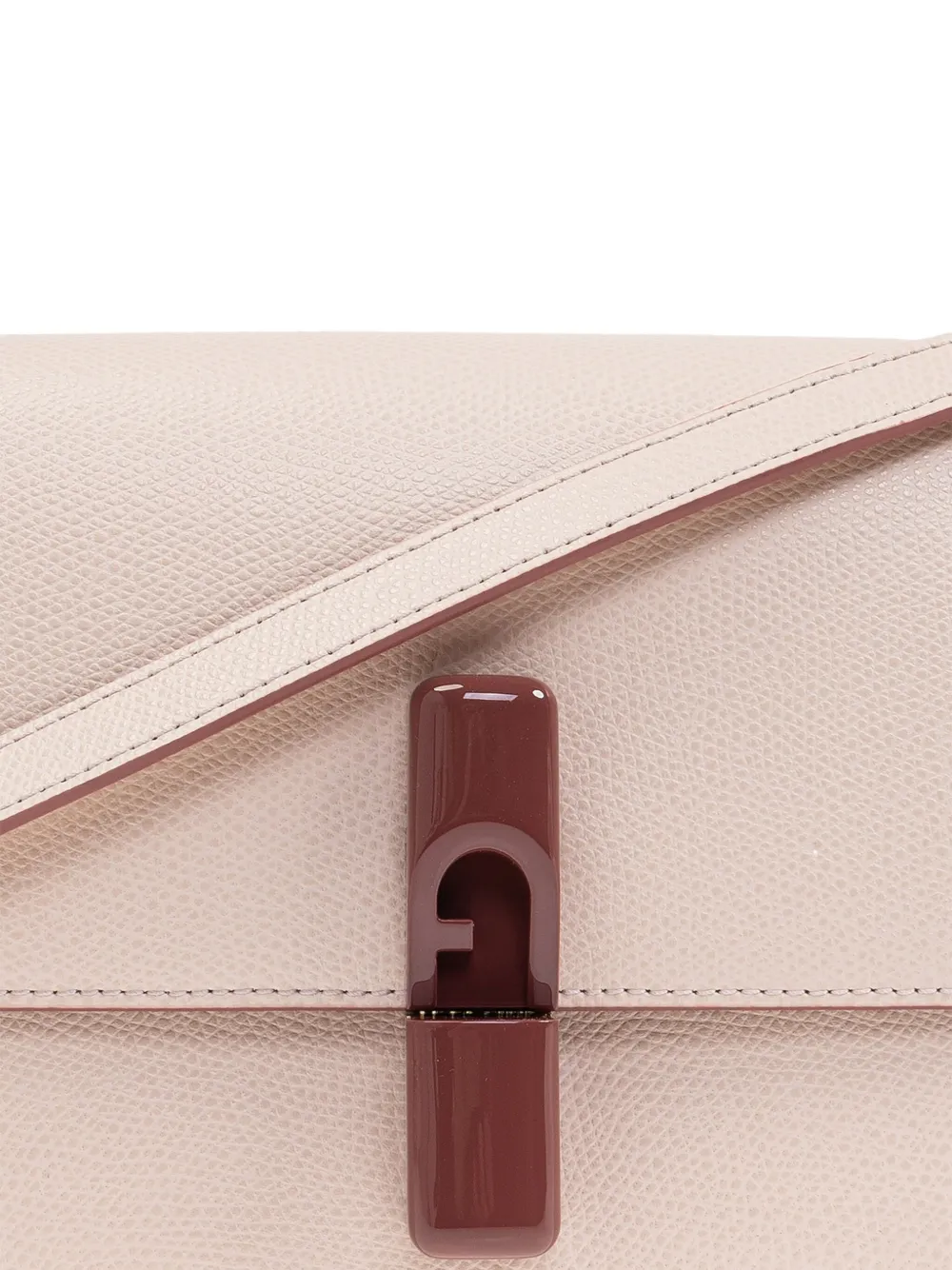 Furla Iride leather crossbody bag Beige