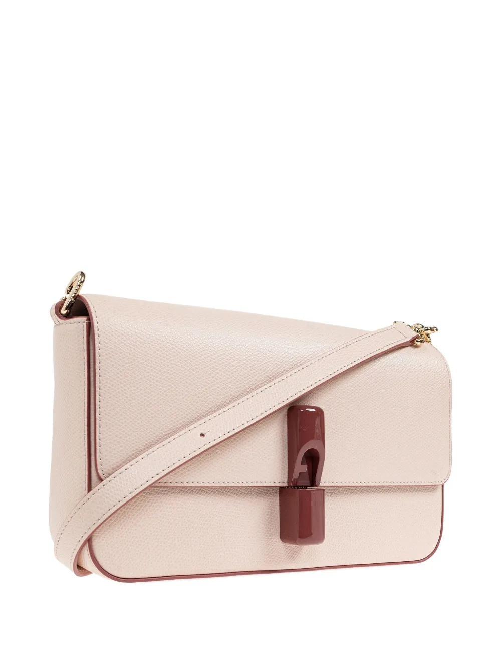 Furla Iride leather crossbody bag Beige