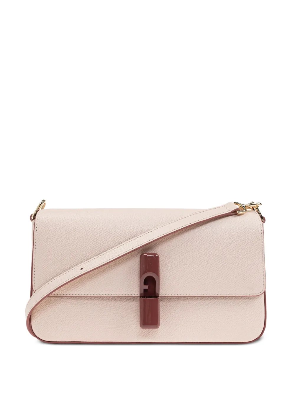 Furla Iride leather crossbody bag Beige
