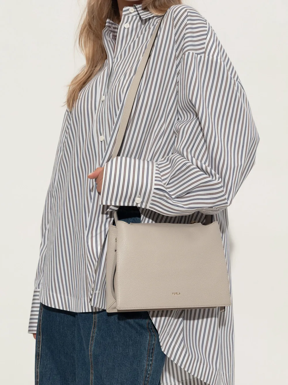 Furla Schoudertas met omslag Beige