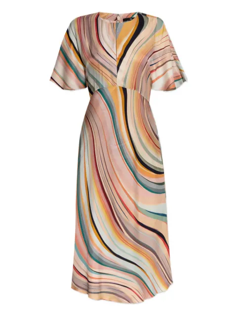 PS Paul Smith Swirl bell-sleeve dress