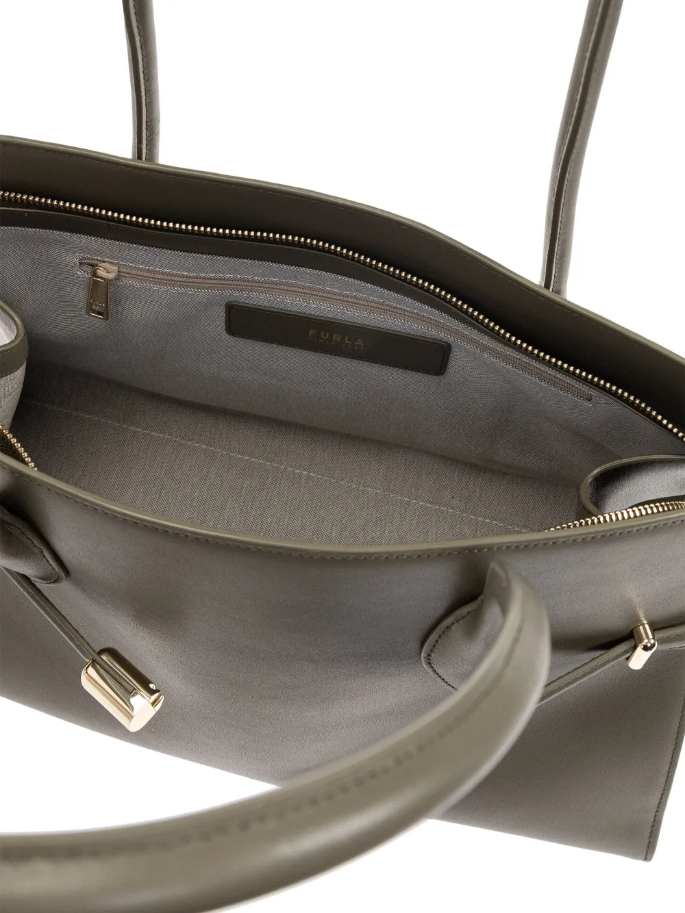 Furla Leren shopper Groen