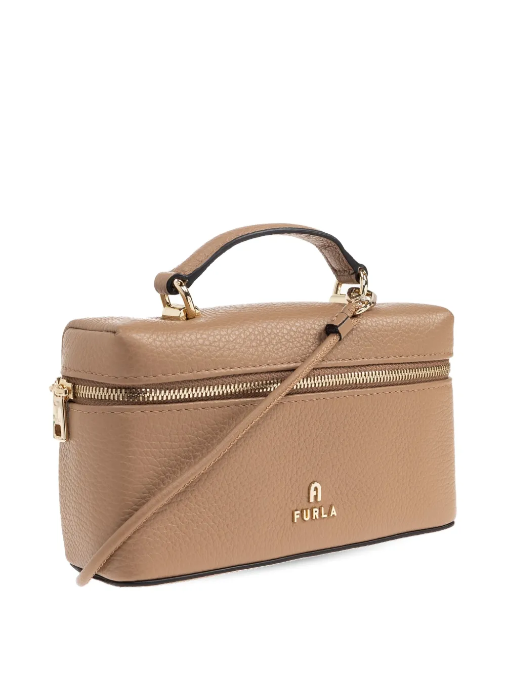 Furla Camelia tas met handgreep en rits Beige