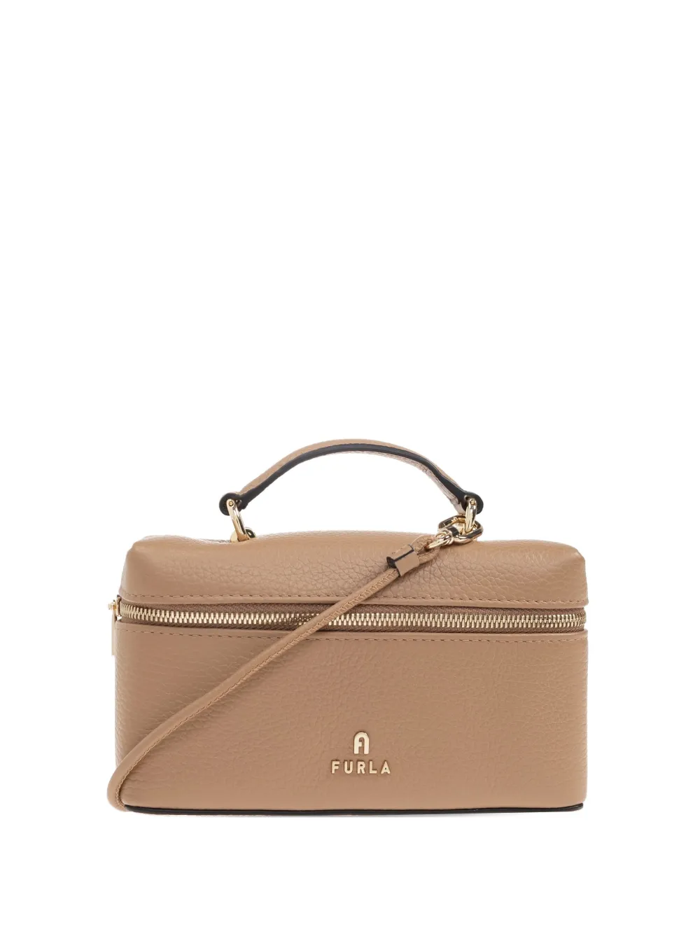 Furla Camelia tas met handgreep en rits Beige