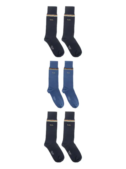 Paul Smith logo-embroidered socks (set of three)