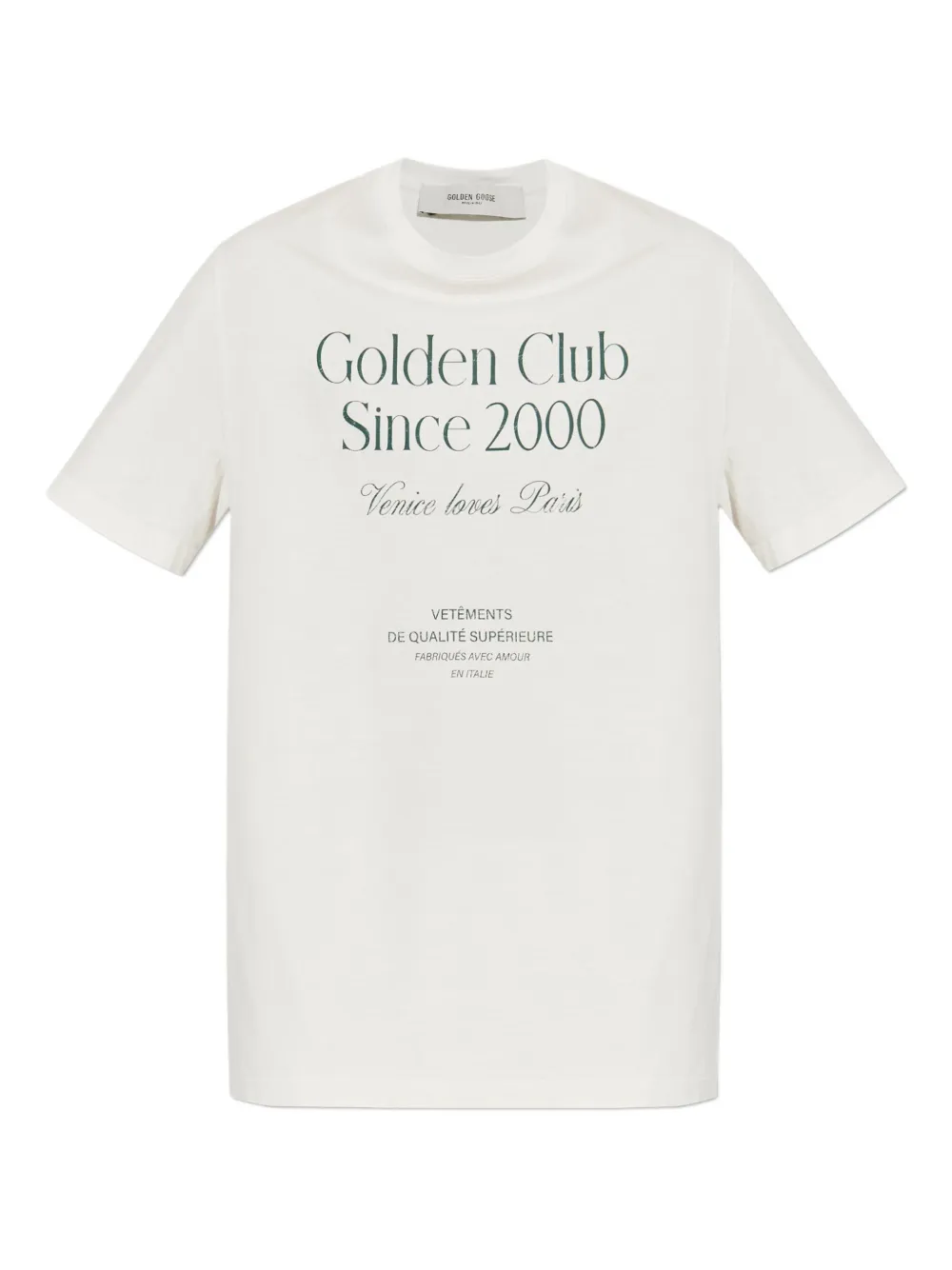 Golden Goose logo-print cotton T-shirt Wit
