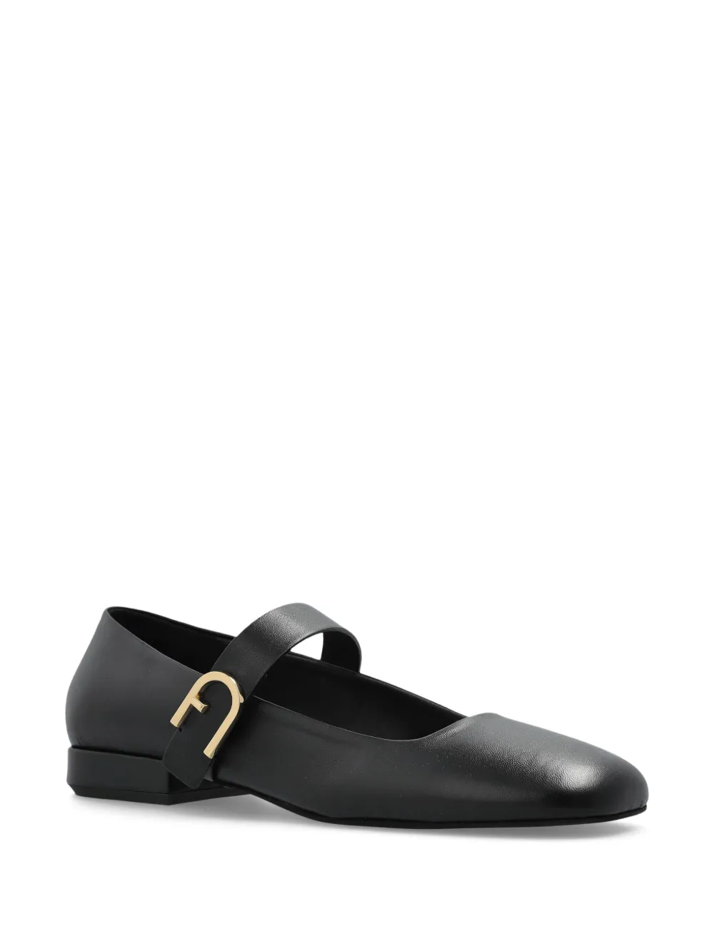 Furla Ballerina's met gespbandje Zwart