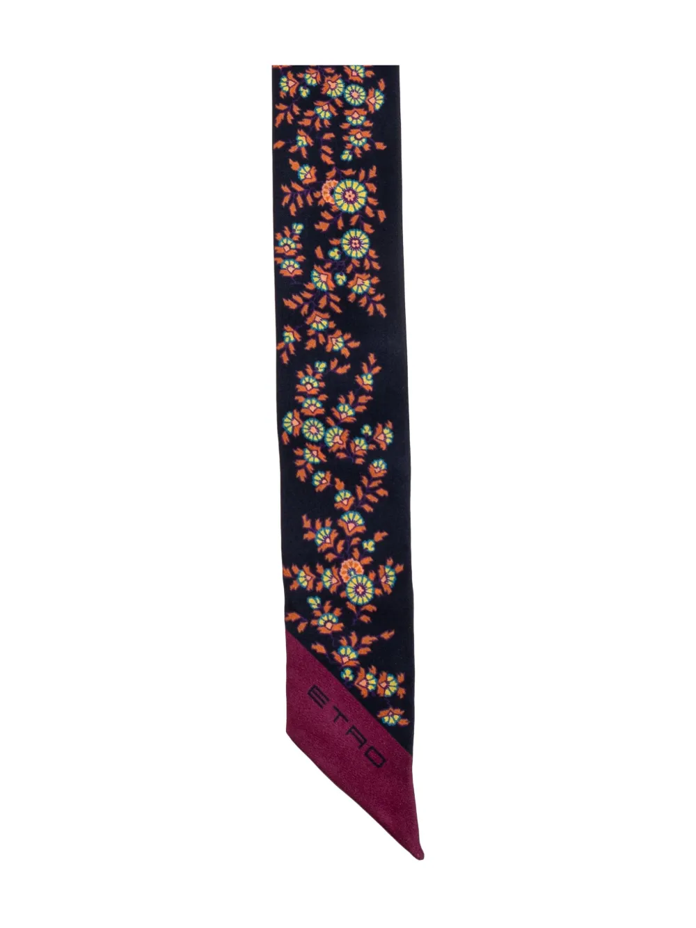 ETRO Zijden sjaal met paisley-print Blauw