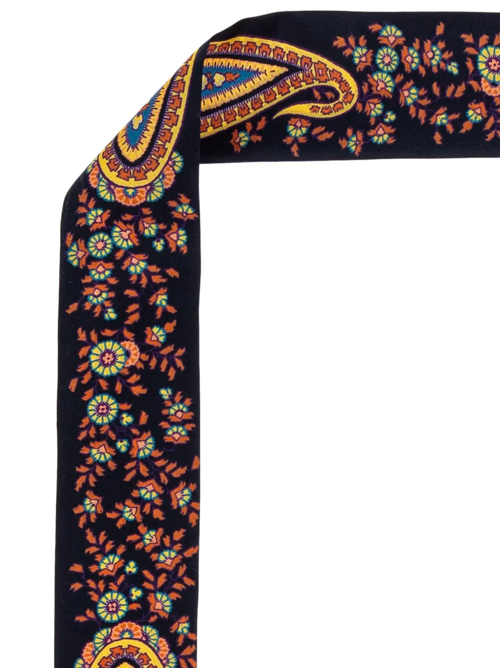 ETRO Zijden sjaal met paisley-print Blauw