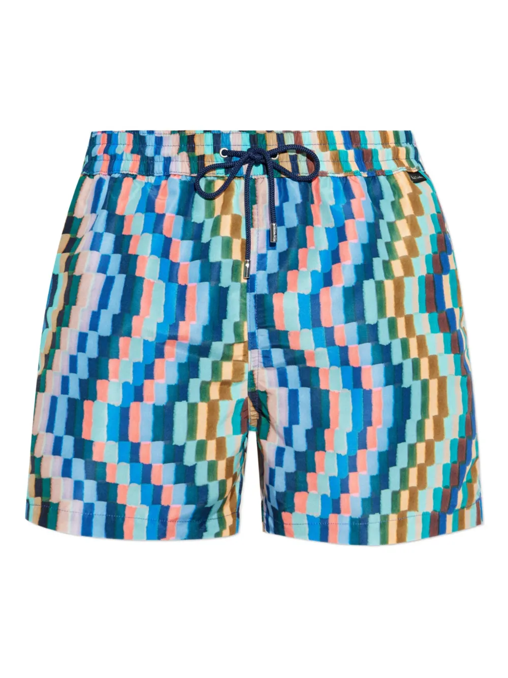 Paul Smith abstract-print swim shorts | Blue | Image 1