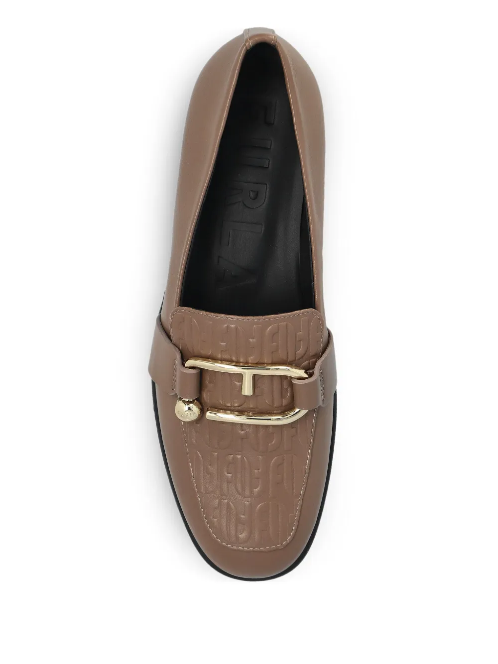 Furla Nuvola loafers met monogram Beige