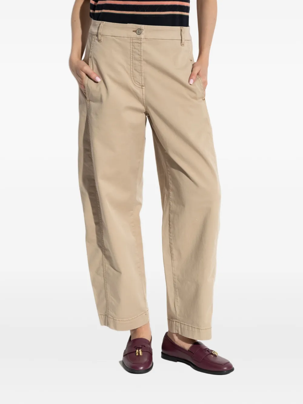 PS Paul Smith Broek met naaddetail Beige