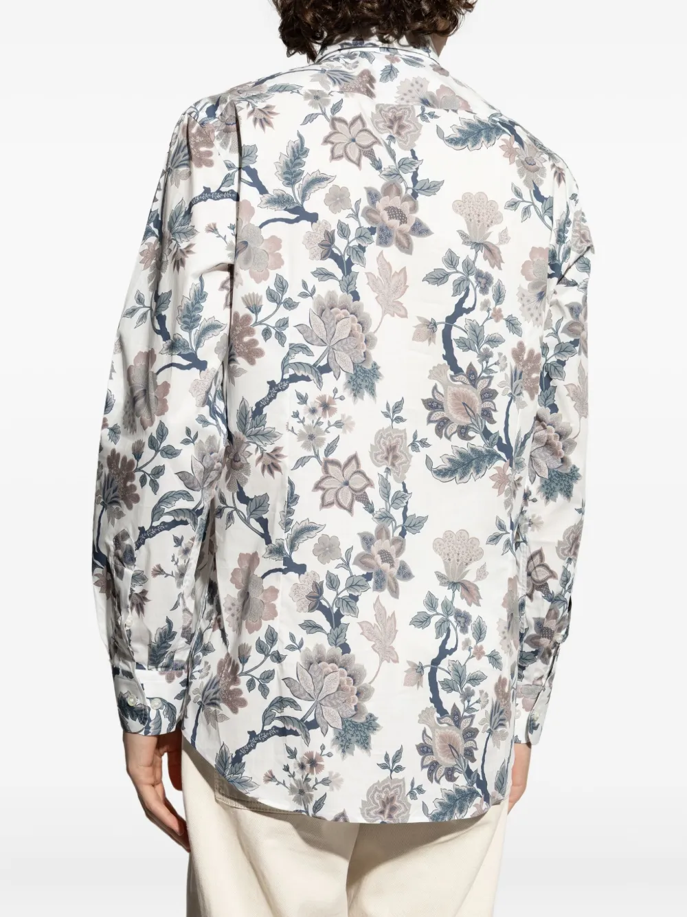 ETRO Overhemd met bloemenprint Wit
