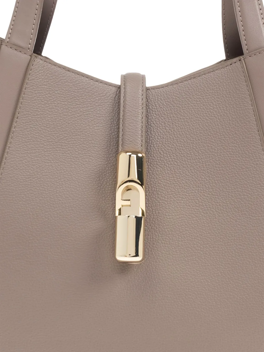 Furla Goccia leren shopper Beige