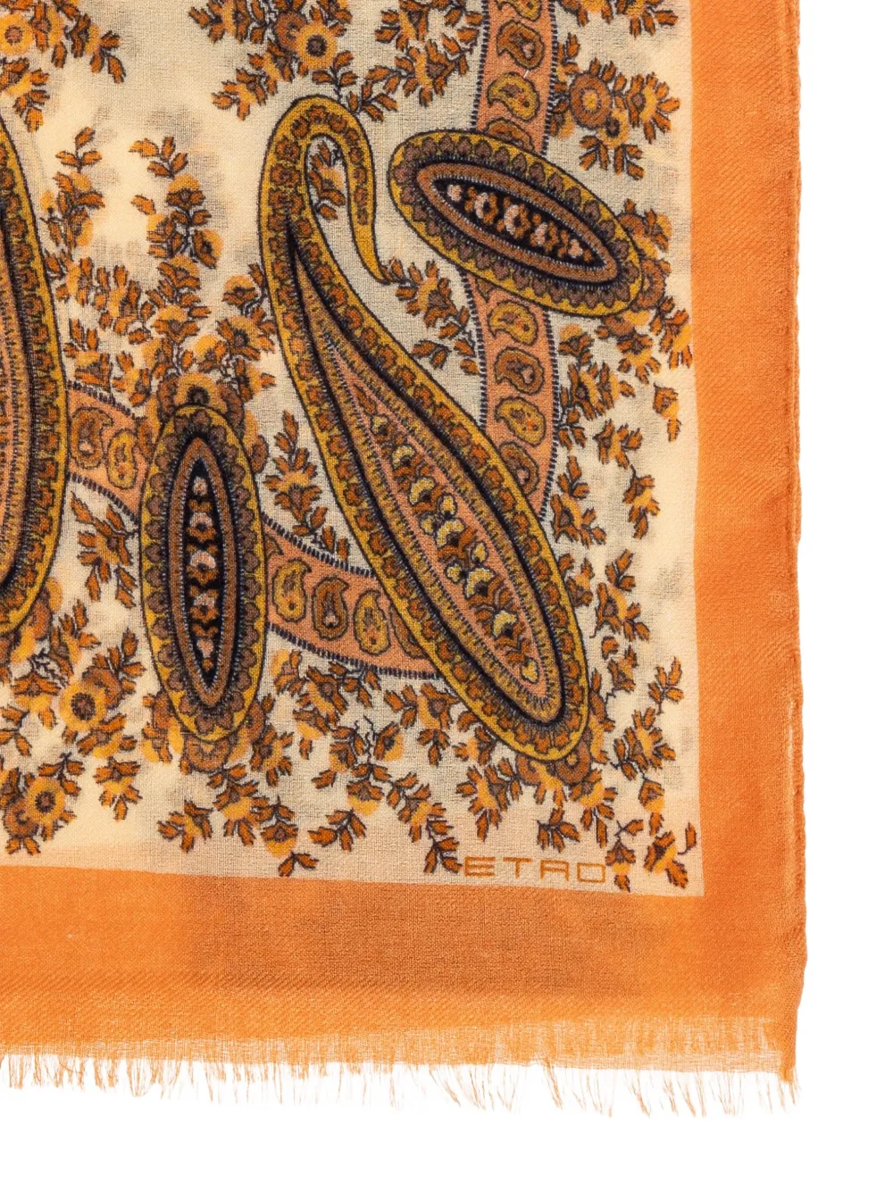ETRO Sjaal met paisley-print Beige