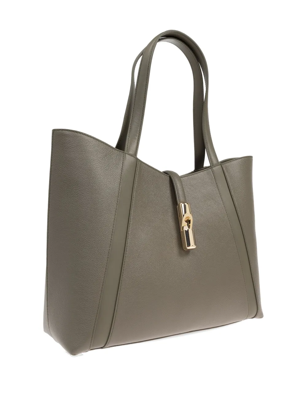Furla Goccia leren shopper Groen