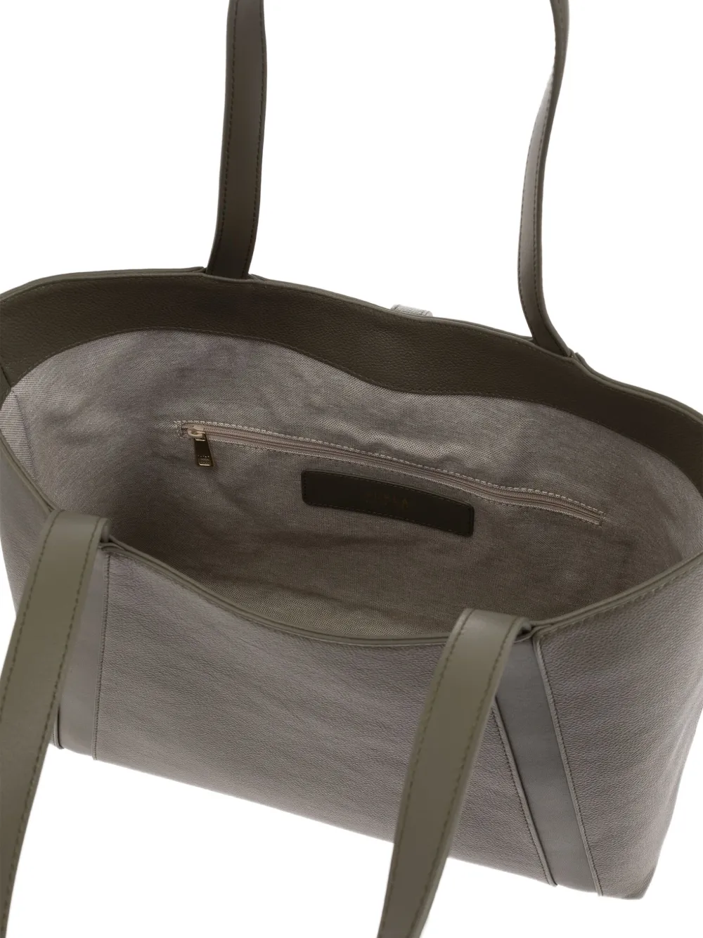 Furla Goccia leren shopper Groen