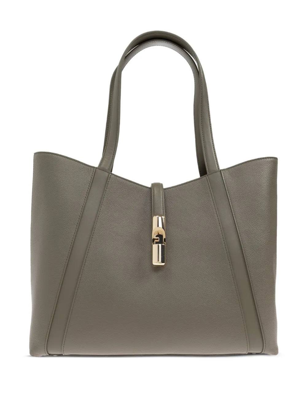Furla Goccia leren shopper Groen