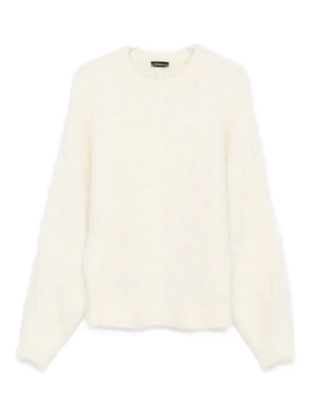 Mugler Balloon-sleeve Sweater In Neutral