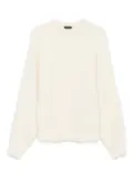 Mugler balloon-sleeve sweater - White