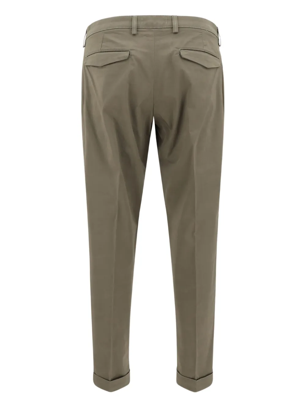 Cruna pleated cotton trousers - Groen