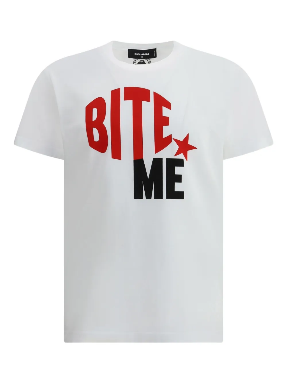Dsquared2 Star-print Cotton T-shirt In White